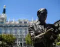 Estatua del escritor Federico Garc�a Lorca en el Barrio de las Letras, Madrid