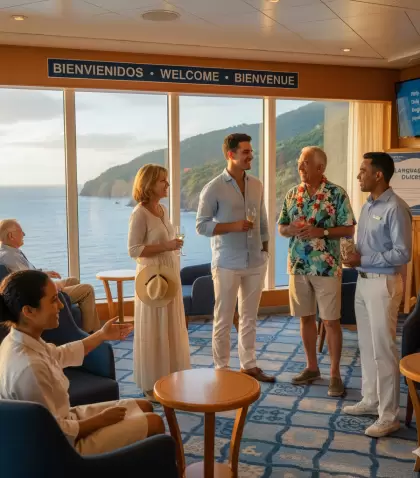 Cada vez m�s cruceros ofrecen atenci�n en espa�ol, incluso cuando el idioma oficial a bordo es el ingl�s.