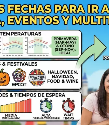 Cada temporada en Disney ofrece experiencias distintas seg�n clima, eventos y cantidad de visitantes.