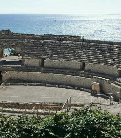 El anfiteatro romano de Tarragona, una de las joyas del patrimonio cultural catal�n.
