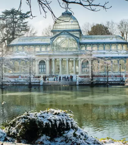 El Retiro ofrece un respiro al aire libre incluso durante el invierno.