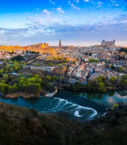 El Mirador del Valle ofrece una de las mejores vistas de Toledo en invierno.