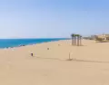Playa Serena permite largas caminatas junto al Mediterr�neo.
