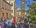 Procesi�n de Semana Santa en Canarias en el casco hist�rico de La Laguna.