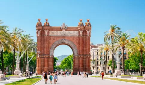 El Arco de Triunfo, uno de los accesos m�s fotog�nicos al centro de Barcelona.