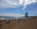Playa de Barcelona en junio, con ambiente de verano y una ciudad todav�a m�s disfrutable que en pleno julio.