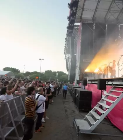 Ping�inos Arena en Valladolid durante una tarde de festival.