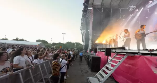 Ping�inos Arena en Valladolid durante una tarde de festival.
