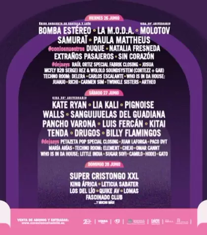 La log�stica tambi�n forma parte de la experiencia del festival.