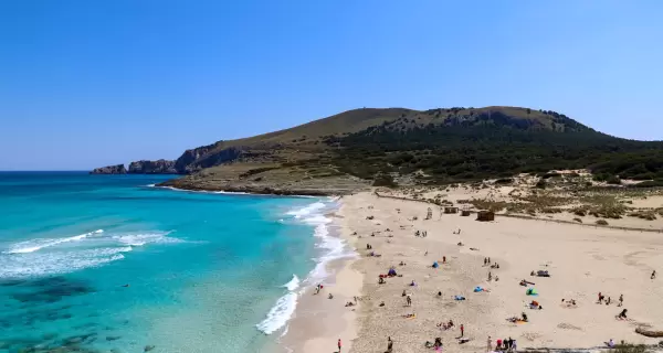 Cala de Mallorca en verano.